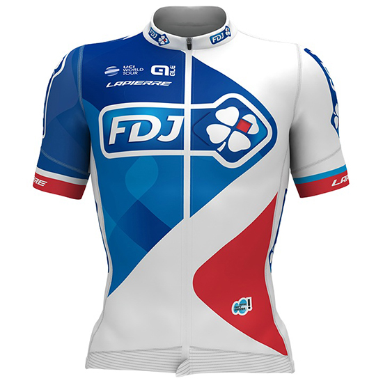 Maglia FDJ Manica Corta 2017 bianco